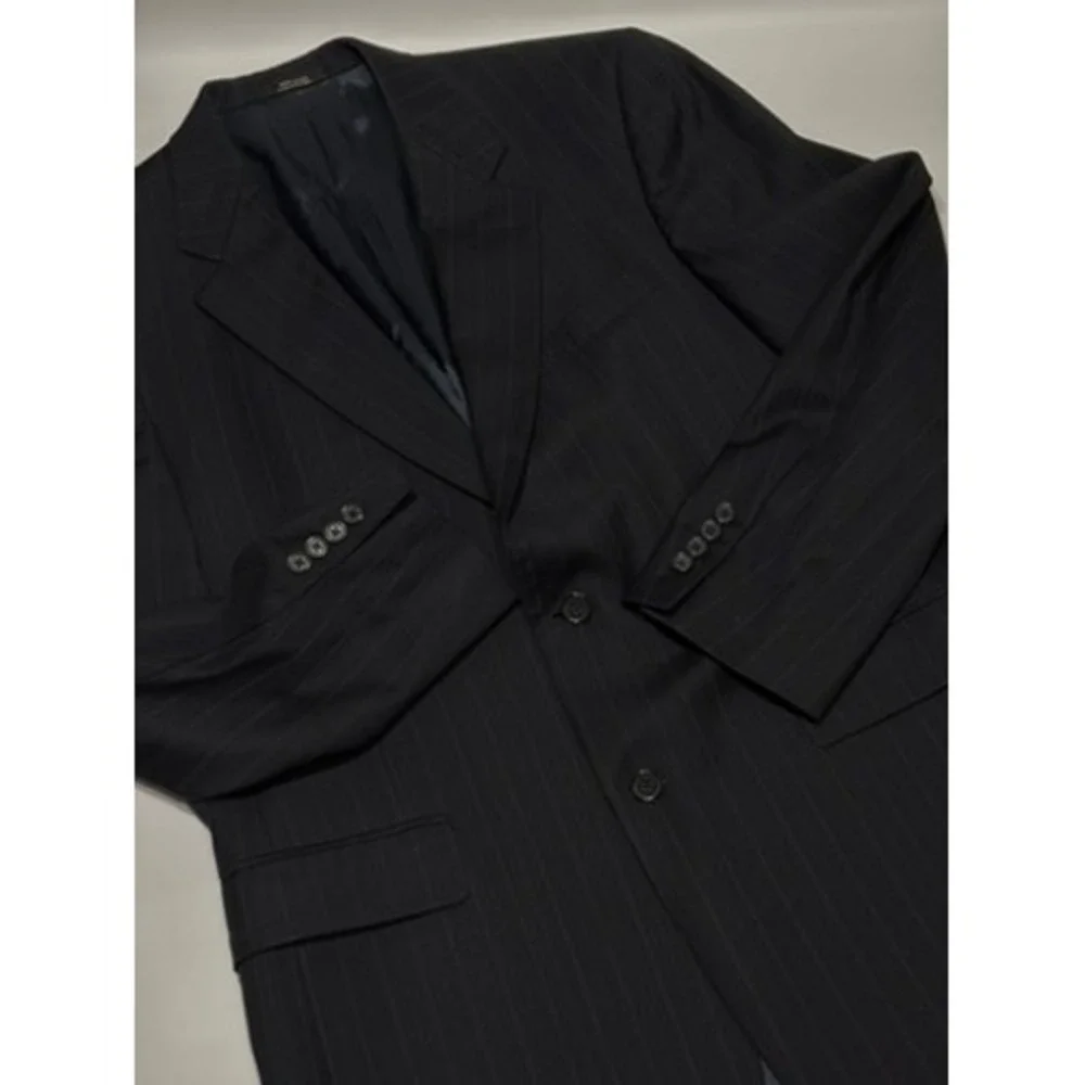 Hart Schaffner Men's 40R Pinstripe Blazer Sport‎ Coat Gold Trumpeter Classic USA
